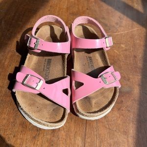 Birkenstock Rio girls’ pink sandal, 12-12.5 (EU 30)